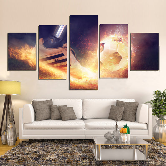 Rush Football Shoe Boot Sport Canvas Prints Wall Art Home Decor - Canvas Print Sale