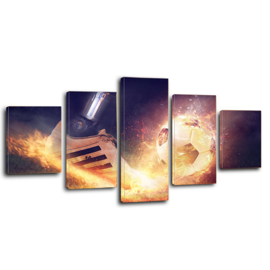 Rush Football Shoe Boot Sport Canvas Prints Wall Art Home Decor - Canvas Print Sale