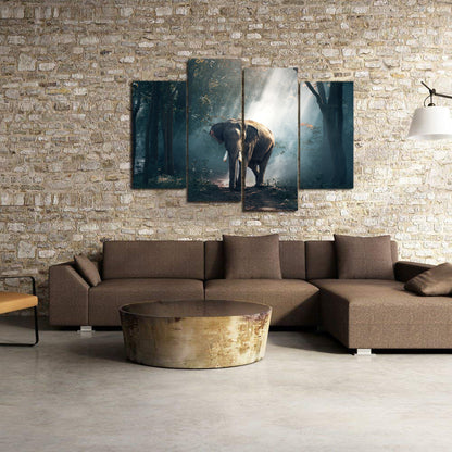 Forest Elephant Animals Large Mammal Canvas Prints Home Decor Wall Art - Canvas Print Sale