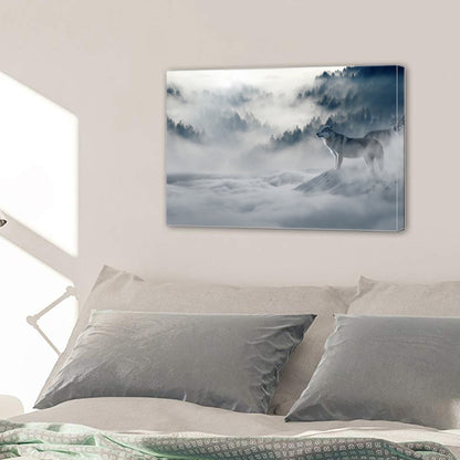 Forest Wolve Wintry Canvas Prints Home Decor Wall Art - Canvas Print Sale