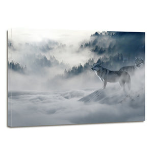 Forest Wolve Wintry Canvas Prints Home Decor Wall Art - Canvas Print Sale
