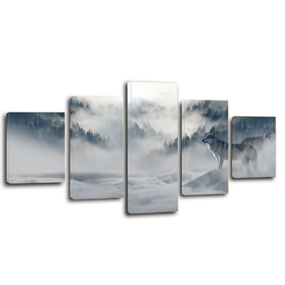 Forest Wolve Wintry Canvas Prints Home Decor Wall Art - Canvas Print Sale