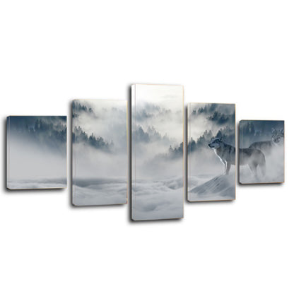 Forest Wolve Wintry Canvas Prints Home Decor Wall Art - Canvas Print Sale