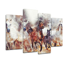 Load image into Gallery viewer, Herd Horses Running Nature Animal Herd Scenic Canvas Prints Wall Art Home Decor - Canvas Print Sale