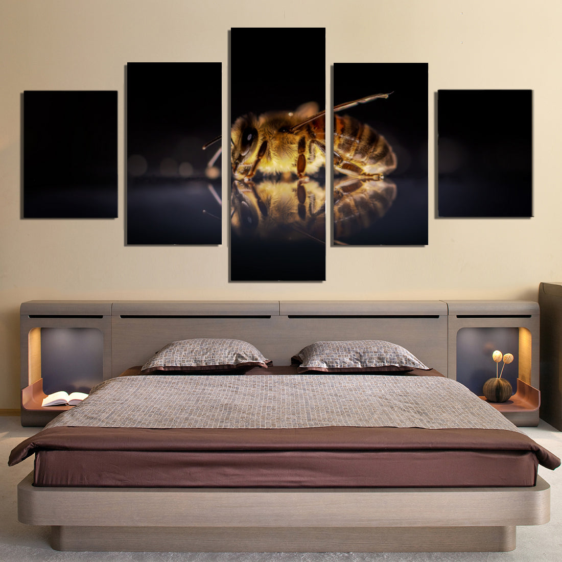 Honey Bee Canvas Prints Home Decor Wall Art - Canvas Print Sale