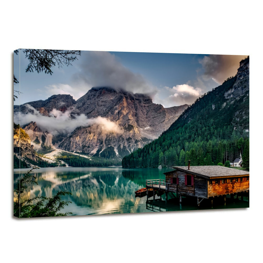Italy Pragser Wildsee Canvas Prints Wall Art Home Decor - Canvas Print Sale