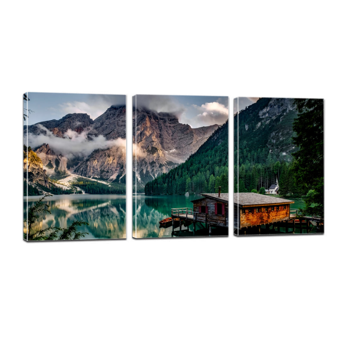 Italy Pragser Wildsee Canvas Prints Wall Art Home Decor - Canvas Print Sale