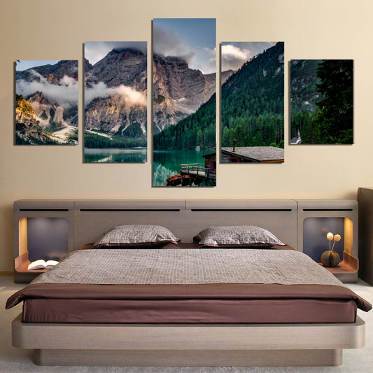 Italy Pragser Wildsee Canvas Prints Wall Art Home Decor - Canvas Print Sale