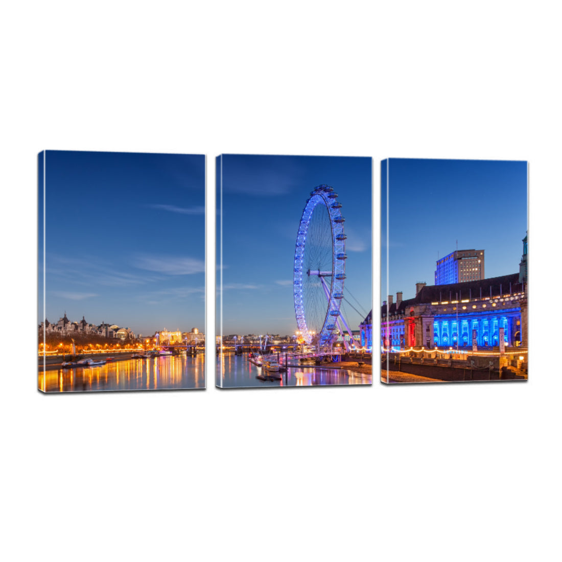 London Eye Ferris Wheel London England Landmark Canvas Prints Wall Art Home Decor - Canvas Print Sale