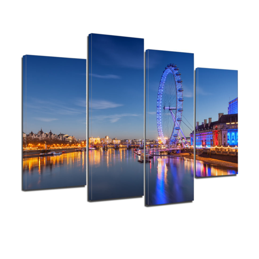 London Eye Ferris Wheel London England Landmark Canvas Prints Wall Art Home Decor - Canvas Print Sale