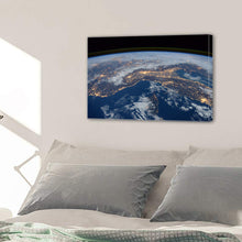 Load image into Gallery viewer, International Space Station View Night Earth Canvas Prints Home Decor Wall Art - Canvas Print Sale