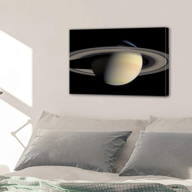 Planet Saturn Rings Solar System Aurora Canvas Prints Home Decor Wall Art - Canvas Print Sale