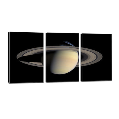 Planet Saturn Rings Solar System Aurora Canvas Prints Home Decor Wall Art - Canvas Print Sale