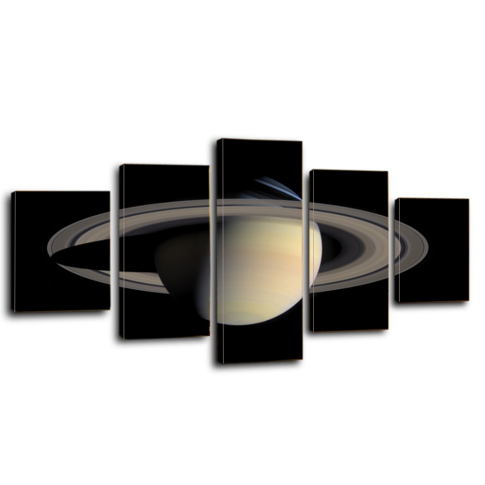 Planet Saturn Rings Solar System Aurora Canvas Prints Home Decor Wall Art - Canvas Print Sale