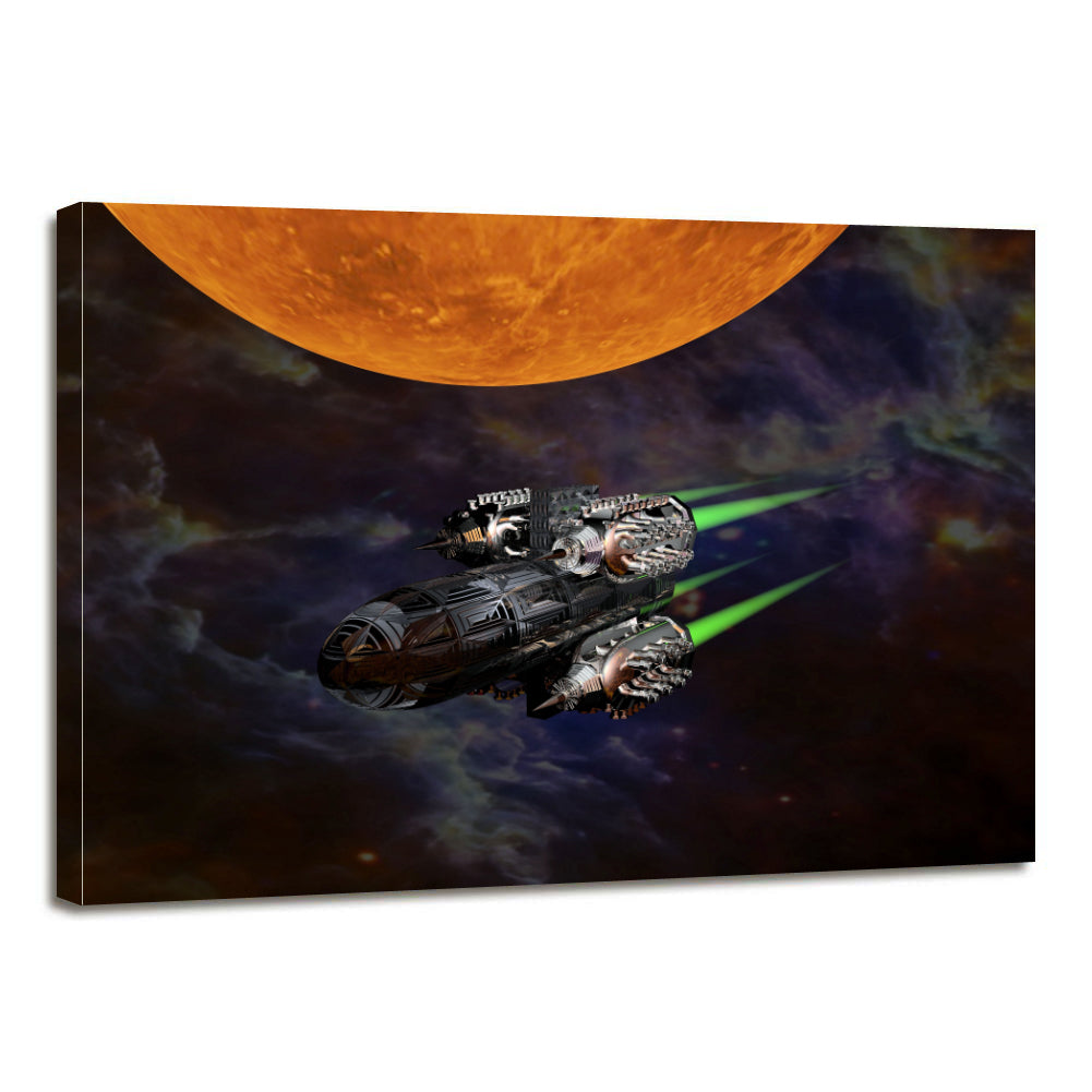 Science Fiction Space Sunrise Canvas Prints Home Decor Wall Art - Canvas Print Sale