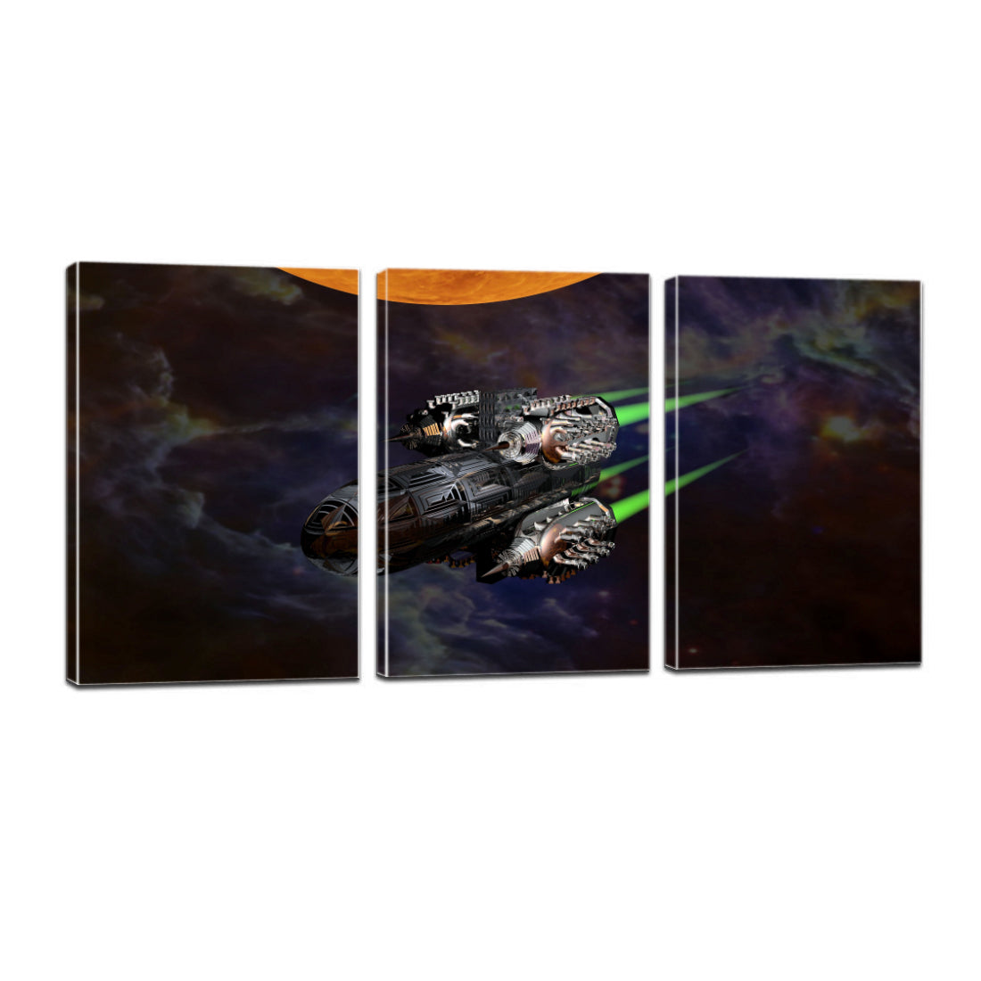 Science Fiction Space Sunrise Canvas Prints Home Decor Wall Art - Canvas Print Sale