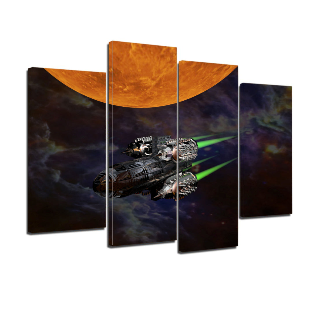 Science Fiction Space Sunrise Canvas Prints Home Decor Wall Art - Canvas Print Sale