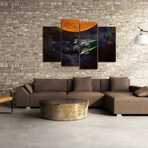 Science Fiction Space Sunrise Canvas Prints Home Decor Wall Art - Canvas Print Sale