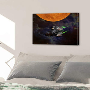 Science Fiction Space Sunrise Canvas Prints Home Decor Wall Art - Canvas Print Sale