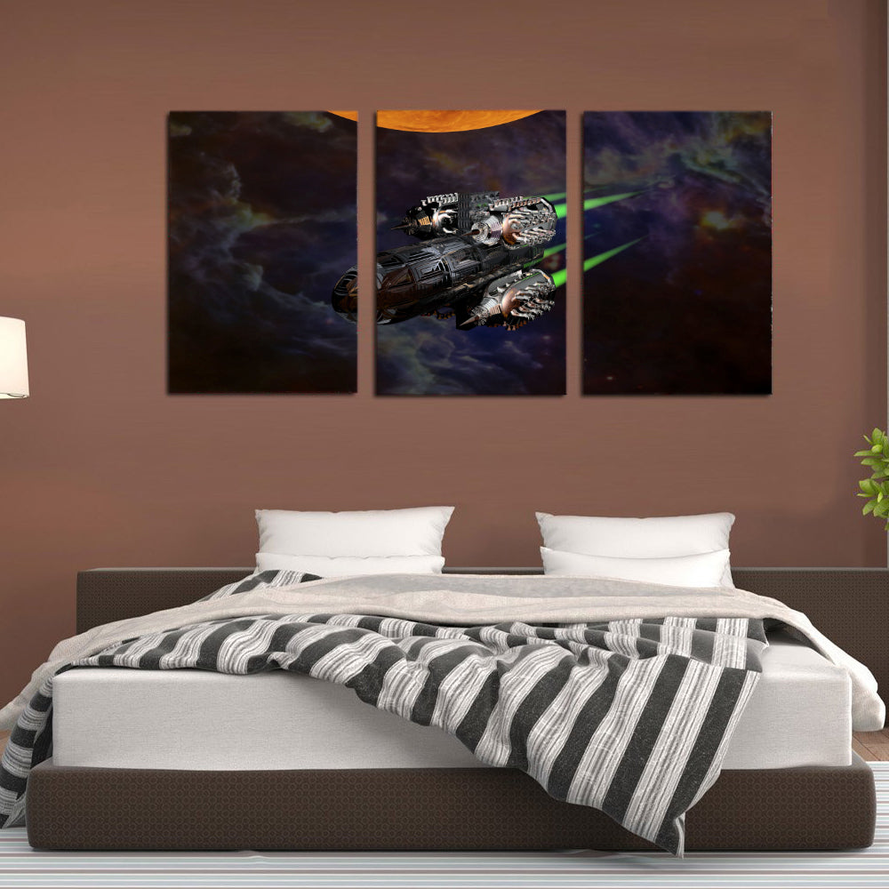 Science Fiction Space Sunrise Canvas Prints Home Decor Wall Art - Canvas Print Sale