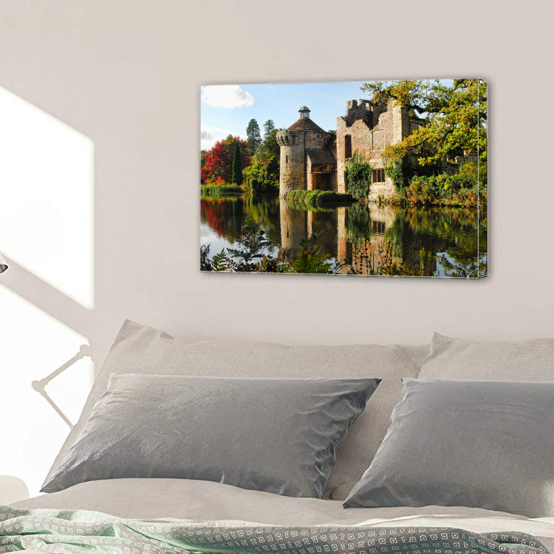 Scotney Castle Kent Sussex Medieval England Canvas Prints Wall Art Home Decor - Canvas Print Sale