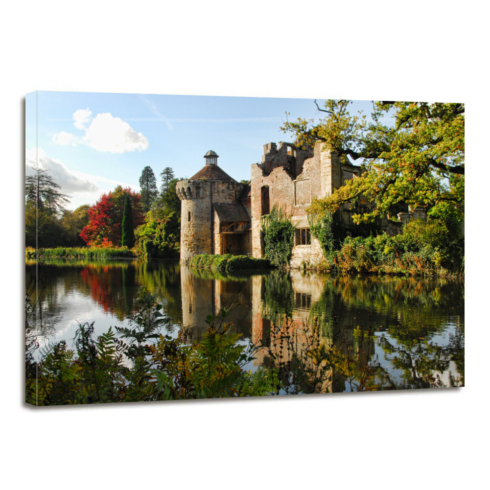 Scotney Castle Kent Sussex Medieval England Canvas Prints Wall Art Home Decor - Canvas Print Sale