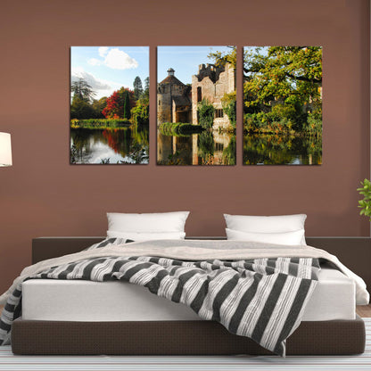 Scotney Castle Kent Sussex Medieval England Canvas Prints Wall Art Home Decor - Canvas Print Sale