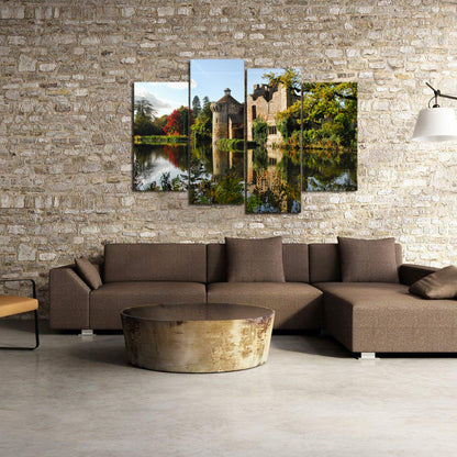 Scotney Castle Kent Sussex Medieval England Canvas Prints Wall Art Home Decor - Canvas Print Sale