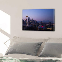 Load image into Gallery viewer, Seattle City Urban Cityscape Skyline Sunset Canvas Prints Wall Art Home Decor - Canvas Print Sale