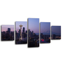 Load image into Gallery viewer, Seattle City Urban Cityscape Skyline Sunset Canvas Prints Wall Art Home Decor - Canvas Print Sale