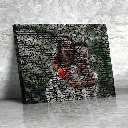 Custom Photo And Song Lyric Canvas Prints Landscape - Canvas Print Sale