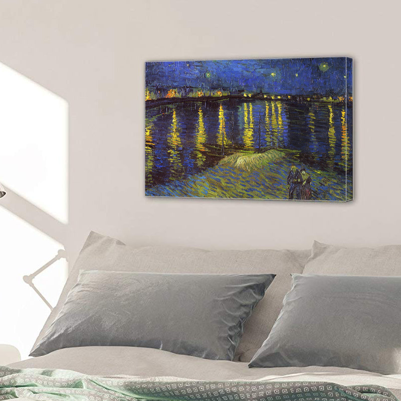 Vincent Van Gogh Starry Night Over the Rhone Canvas Prints Home Decor Wall Art - Canvas Print Sale