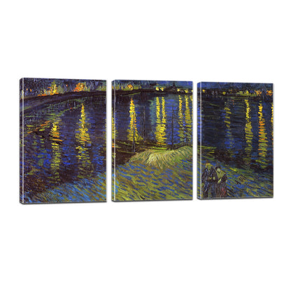 Vincent Van Gogh Starry Night Over the Rhone Canvas Prints Home Decor Wall Art - Canvas Print Sale