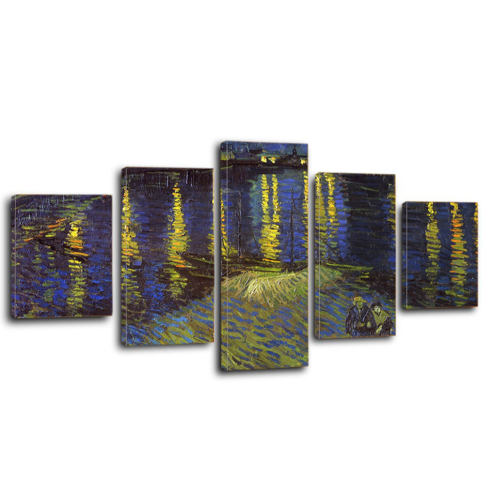 Vincent Van Gogh Starry Night Over the Rhone Canvas Prints Home Decor Wall Art - Canvas Print Sale