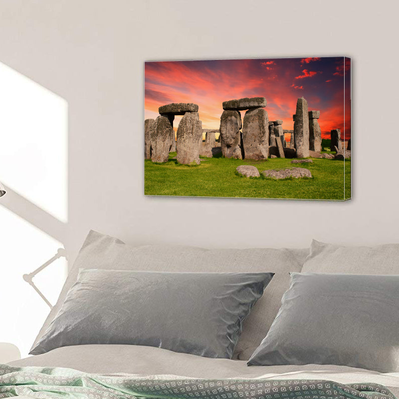 Stonehenge Monument Prehistoric Salisbury Britain Canvas Prints Wall Art - Canvas Print Sale