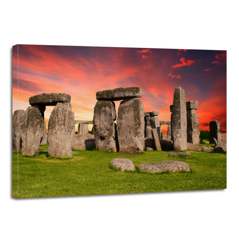 Stonehenge Monument Prehistoric Salisbury Britain Canvas Prints Wall Art - Canvas Print Sale