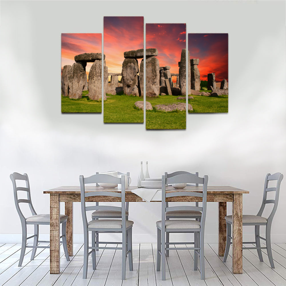 Stonehenge Monument Prehistoric Salisbury Britain Canvas Prints Wall Art - Canvas Print Sale