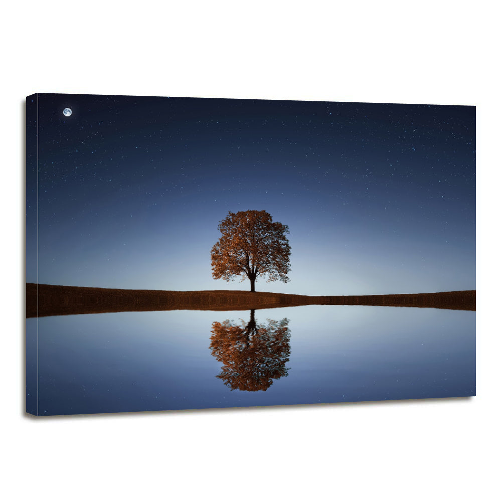 Tree Lake Canvas Prints Wall Art Home Decor - Canvas Print Sale
