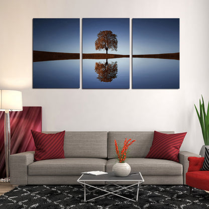 Tree Lake Canvas Prints Wall Art Home Decor - Canvas Print Sale
