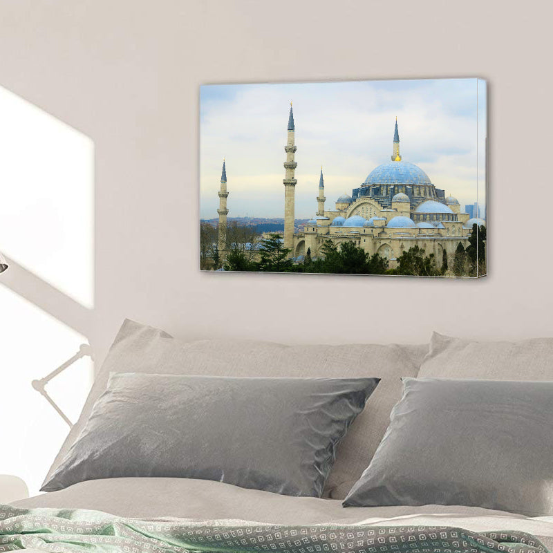 Istanbul Cami Islam Turkey Dome City Canvas Prints Wall Art Home Decor - Canvas Print Sale