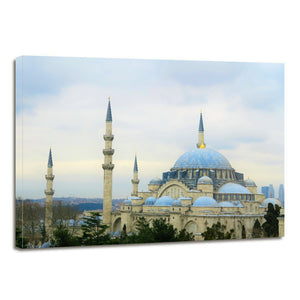 Istanbul Cami Islam Turkey Dome City Canvas Prints Wall Art Home Decor - Canvas Print Sale