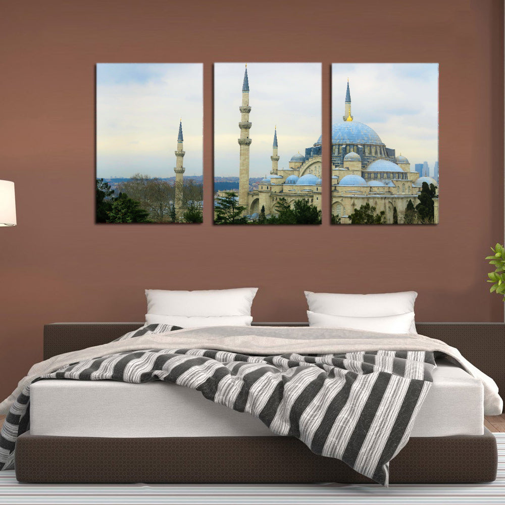 Istanbul Cami Islam Turkey Dome City Canvas Prints Wall Art Home Decor - Canvas Print Sale