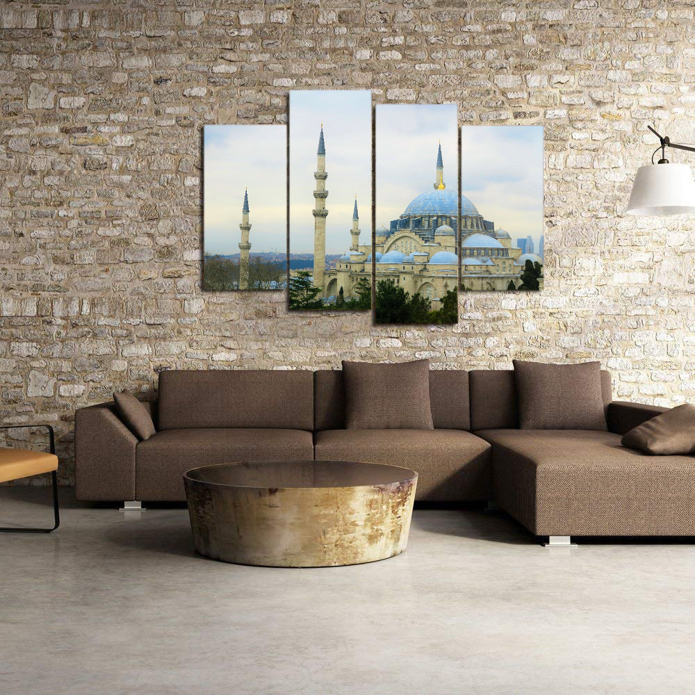 Istanbul Cami Islam Turkey Dome City Canvas Prints Wall Art Home Decor - Canvas Print Sale