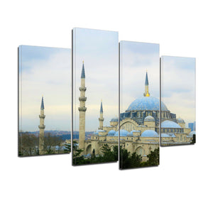 Istanbul Cami Islam Turkey Dome City Canvas Prints Wall Art Home Decor - Canvas Print Sale