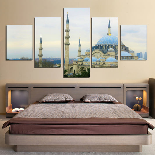 Istanbul Cami Islam Turkey Dome City Canvas Prints Wall Art Home Decor - Canvas Print Sale