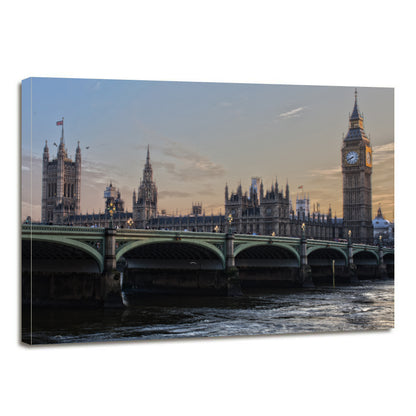 UK Parliament London England Ben Ben Westminster Canvas Prints Wall Art Home Decor - Canvas Print Sale