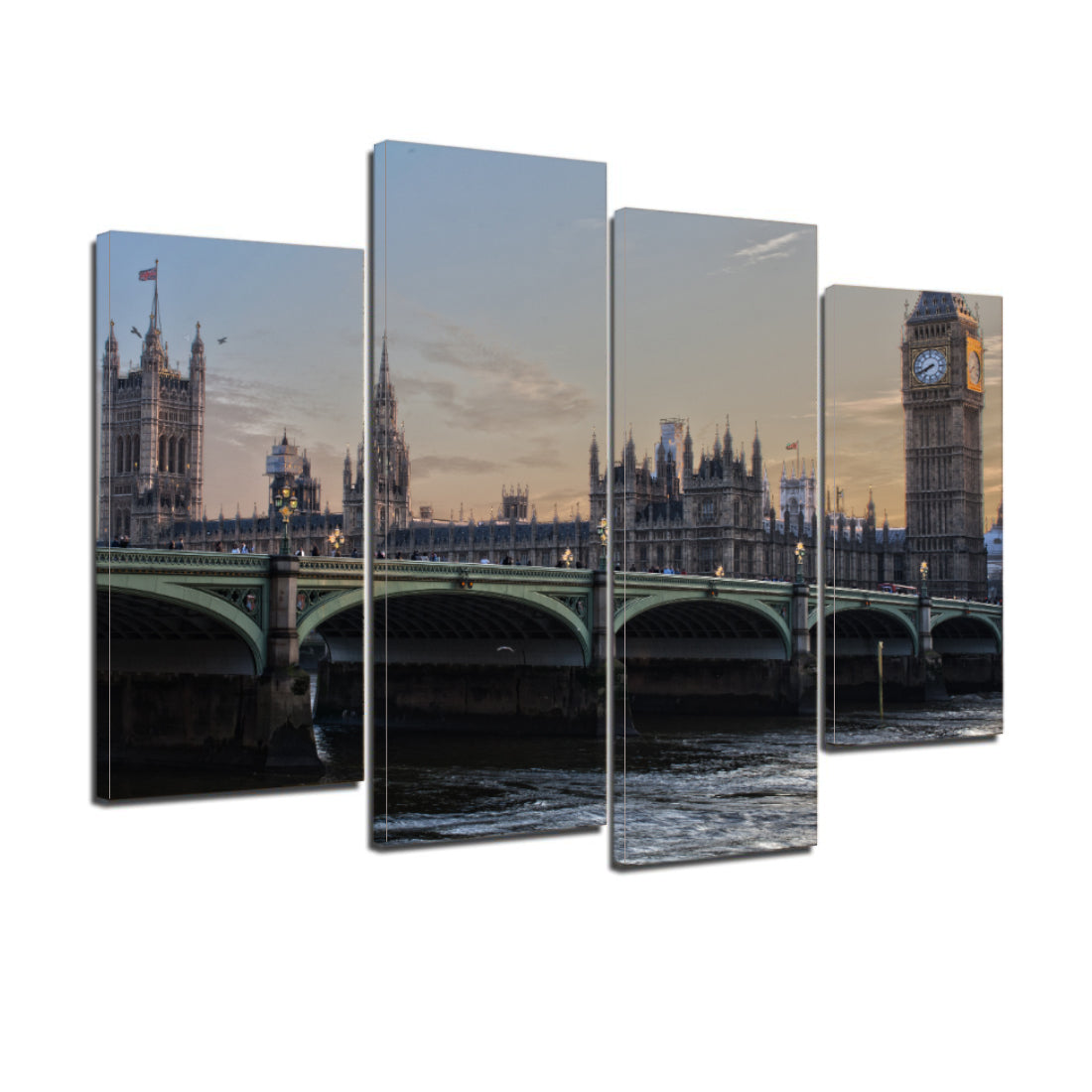 UK Parliament London England Ben Ben Westminster Canvas Prints Wall Art Home Decor - Canvas Print Sale