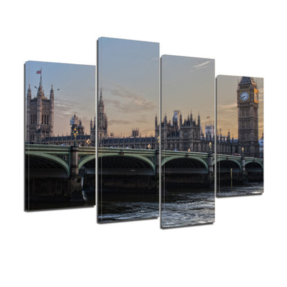 UK Parliament London England Ben Ben Westminster Canvas Prints Wall Art Home Decor - Canvas Print Sale