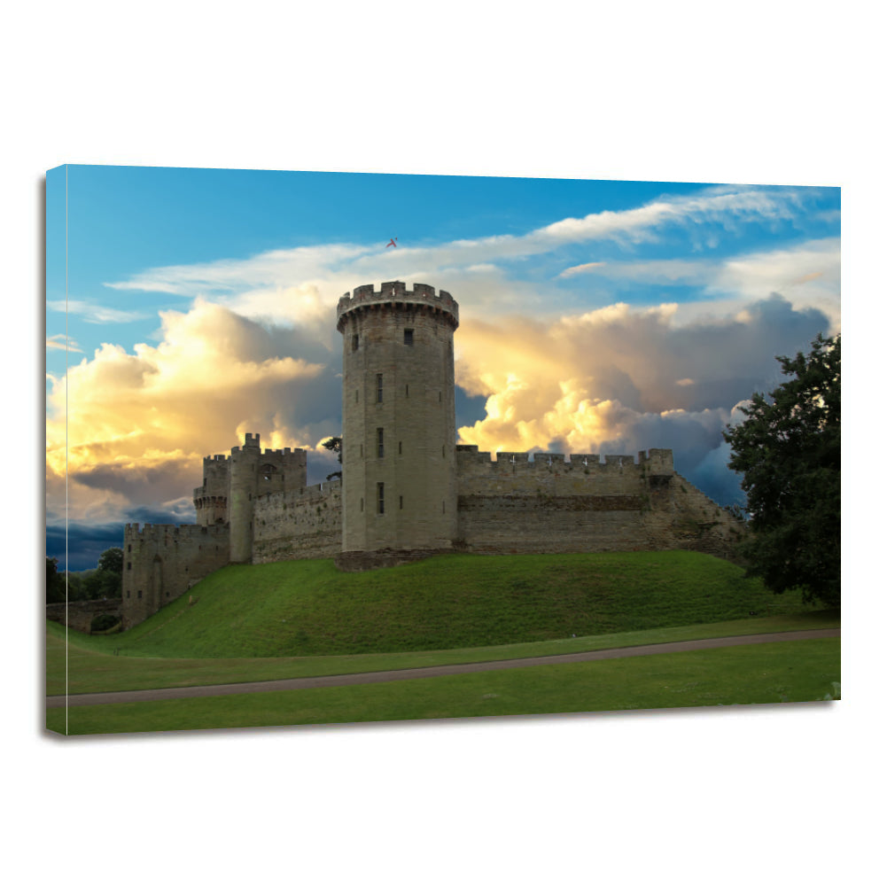 Warwick Castle Fort Heritage Tower Canvas Prints Wall Art Home Decor - Canvas Print Sale