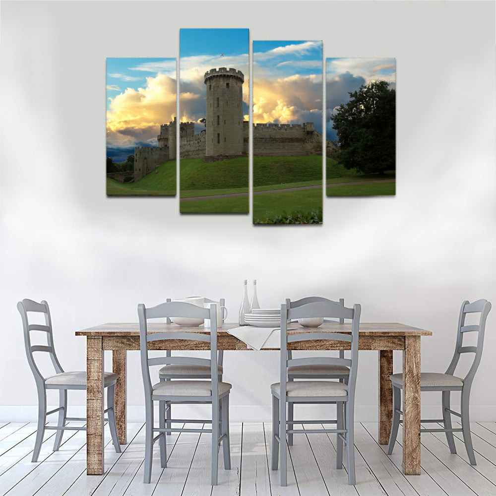 Warwick Castle Fort Heritage Tower Canvas Prints Wall Art Home Decor - Canvas Print Sale